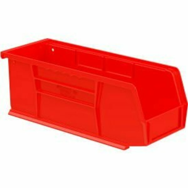 Akro-Mils Hang & Stack Storage Bin, Plastic, Red, 12 PK 30224 RED